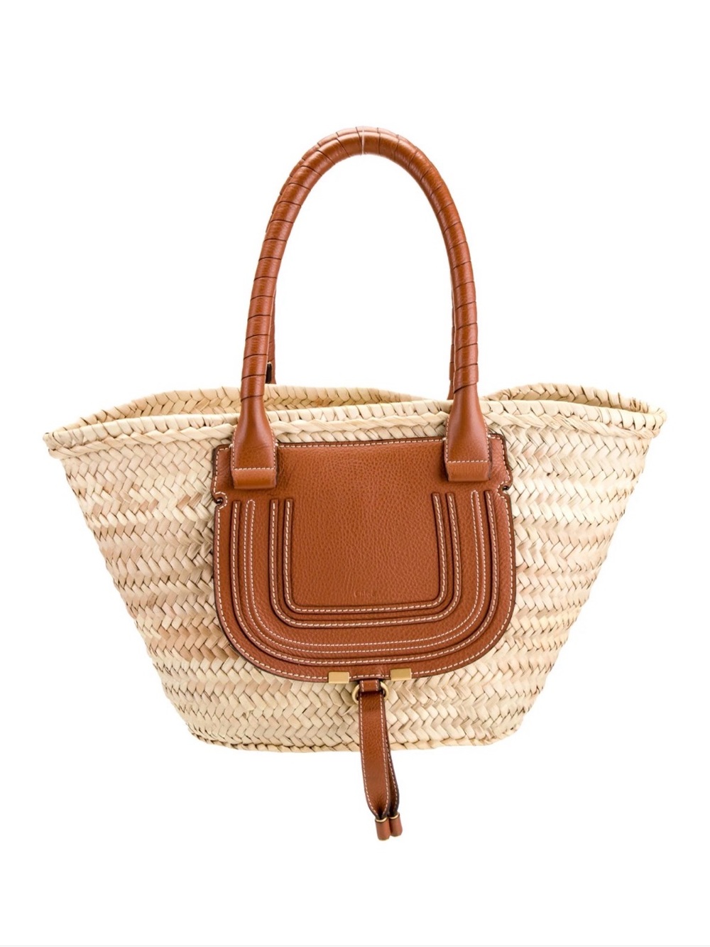Chloe Marcie Raffia Tote